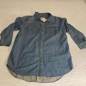 Universal Thread Denim Button-Up Shirt